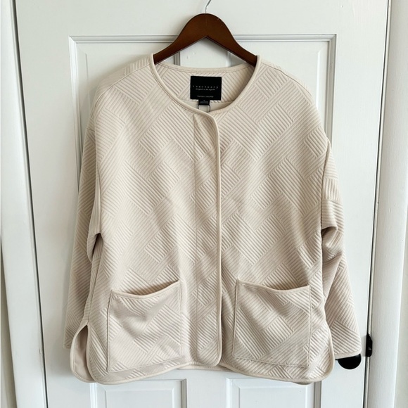 Sanctuary Cream Textured Knit Shacket size M new - Picture 5 of 8